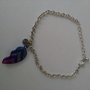 Bff Half heart silver tone Bracelet